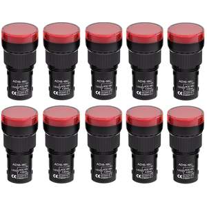 Luz de señal LED roja compacta de 120V para uso industrial Larga vida útil y fácil instalación - Product Image 1