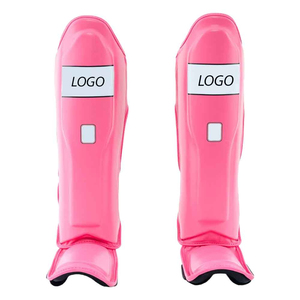 Protège-tibias confortables en tissu élastique avec rembourrage de la voûte plantaire pour le karaté, le MMA, le kick-boxing, le Muay Thai – Équipement d'entraînement de protection - Product Image 4