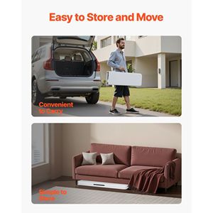 Portable 6 ft Folding <b>Bench</b> Smooth HDPE Seat <b>Plastic</b> Indoor/Outdoor Patio <b>Bench</b> for Picnic Parties Camping Dining - Product Image 5