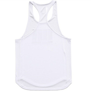 Camiseta sin mangas de punto para hombre, color sólido, cuello redondo, estilo casual, color canela con ribete oscuro - Product Image 2