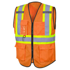 Top Quality Safety Reflective Tape Clothing Vest Construction Outdoor Activity Use Traffic <b>Worker</b> Safety Work Vest <b>Jackets</b> - Product Image 5
