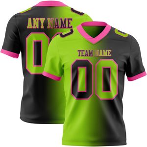 Club American Football Jersey Moisture Wicking Fabric Dye Sublimated OEM Custom Logo Supplier Breathable Durable Uniform - Product Image 3