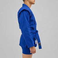 Sambo Üniforması Antrenman Takımı Dayanıklı Pamuk Polyester Kumaş Nefes Alabilir Hızlı Kuruyan Hafif Unisex Dövüş Sanatları Pratiği