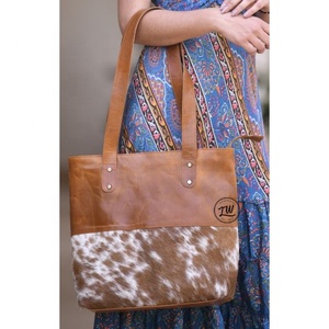 LW Hair Collection Bolso de hombro de mujer de cuero de vaca genuino de alta calidad Nuevo estilo Bolso de mano marrón Venta caliente de verano - Product Image 1