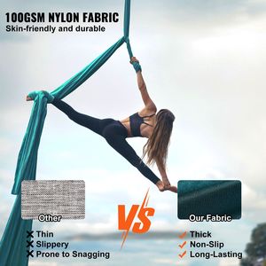 Kit Amaca da Yoga Aereo Portatile in Seta, 8,7 Iarde, con Tessuto in Nylon da 100gsm e Kit Completo di Attrezzature per Montaggio Facile - Product Image 2