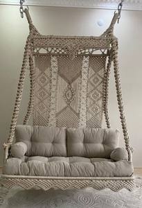 <b>Macrame</b> Double Garden Swing,<b>Macrame</b> Double Swing,<b>Hanging</b> Swing,Balcony Swing - Product Image 3