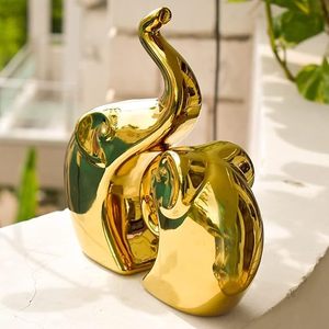 Golden Abstract Set Contemporary Glossy Irregular Shape Decorative Art Piece for Table Tops - Product Image 6