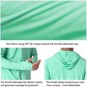 Sudadera de Pesca Unisex Personalizada con Degradado Azul, Protección UPF 50 Anti-UV, Manga Larga, Impresión por Sublimación, Secado Rápido, Impermeable y Transpirable - Product Image 4