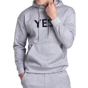 Ensemble de survêtement pour homme avec impression de lettres personnalisées, sweat-shirt à capuche et pantalon de jogging, 2 pièces, en molleton, tenue de sport décontractée pour la salle de sport - Product Image 4