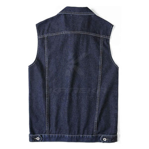 Gilet en jean pour homme, collection hiver 2026, vêtement d'extérieur respirant, style décontracté, haute qualité, 100% coton, service OEM - Product Image 2