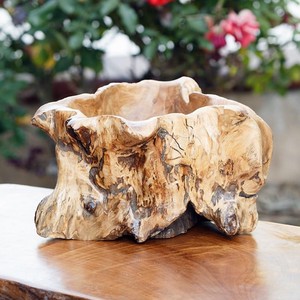 Jarrones y macetas de madera de teca, OEM, personalizados, venta al por mayor |   Aqdus Saleem India - Product Image 1