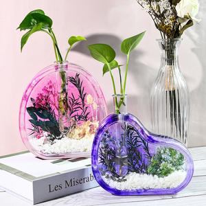 Irregular Quicksand Hydroponic Test Tube Vase Flower Arrangement <b>Resin</b> <b>Silicone</b> <b>Mold</b> - Product Image 3