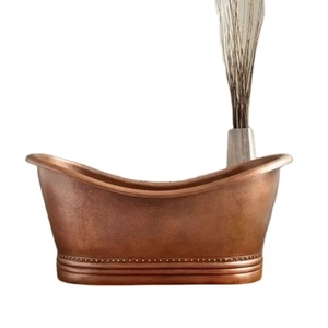 Nouvelle baignoire en cuivre haute vente baignoire en cuivre pur de qualité supérieure élégante pour la maison hôtel salle de bain bain utilisation préposée - Product Image 1