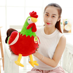 Juguete de Peluche de Gallo Relleno de Poliéster, Juguete de Peluche de Gallina Personalizable, Juguete de Peluche de Gallo Simulado con OEM ODM - Product Image 2