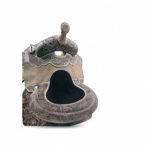 TI101OA063 Customized Branded Western English Leather Horse Saddle <b>Soft</b> Seat Fiberglass Tree Stainless Steel Hardware Equestrian - Product Image 4