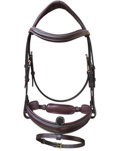 2025 nouveauté personnalisation courbe sourcil bande Flash soulèvement rembourré muserolle bride de haute qualité disponible toutes les couleurs pour cheval - Product Image 1