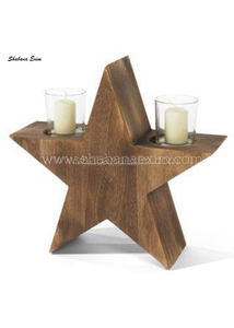 Trendy 2024 fait à la main écologique en bois Plaid décor de Table de Noël ensemble d'un Souvenir décoration de la maison - Product Image 3