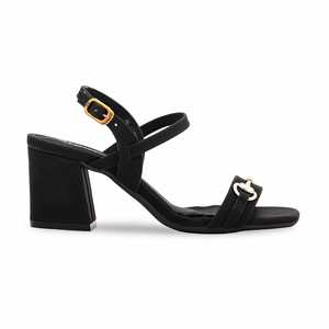 Black Formal <b>Heeled</b> <b>Sandal</b> FR5324 - Product Image 3