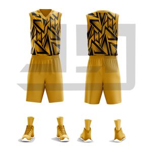 Uniforme Deportivo de Baloncesto Personalizado sin Mangas, Sublimado, Transpirable, de Poliéster, Pantalones Cortos, para Torneos, Clubes, Escuelas, Adultos - Product Image 6