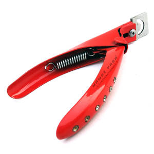 Coupe-ongles rouge pour faux ongles en acrylique, gel UV, coupe-bordures pour faux ongles, coupe-pointes pour nail art - Product Image 1