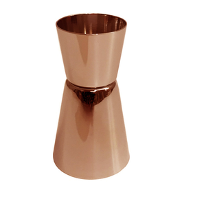 Stainless Steel & Copper Shot Wine Jigger Glass Popular Jigger Glass Cocktail <b>Measuring</b> Wholesale Price - Product Image 3