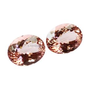 100% gemas sueltas de morganita Natural, corte facetado, 5X4MM, tamaño grande, piedras preciosas sueltas, aspecto impresionante, morganita rosa de alto grado - Product Image 3
