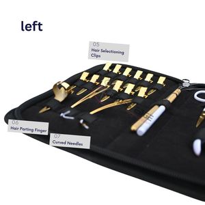 Kit d'outils de pose d'extensions capillaires Micro Link en gros avec crochets, enfileurs, pinces de sectionnement, aiguilles à coudre et pinces à extensions capillaires - Product Image 4