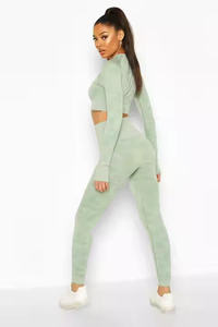 Combinaison de course pour femme à séchage rapide, respirante et durable, avec leggings de compression et pantalon moulant à taille haute élastique - Product Image 1