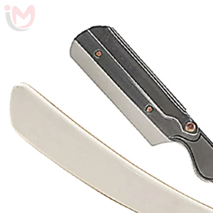 Cheap Price Old-fashioned Stainless Steel <b>Razor</b> Plastic Folding Manual Barber Knife Safety Men's Face Beard Shaver Single <b>Blade</b> - Product Image 2