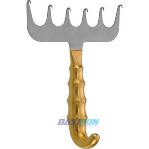 YANCOSKIE 19cm Retractor de Abdominoplastia Grapadora de piel manual con 6 puntas afiladas de acero inoxidable y tubo de succión de plástico - Product Image 1