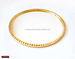 MoMirror de techo | Espejo rectangular curvado montado en el techo personalizado con marco de metal, espejo de tocador suspendido, espejo de hotel - Product Image 2