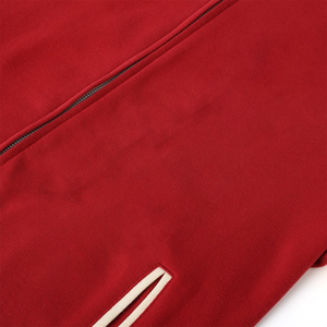 Blouson universitaire en laine rouge Delta – Broderie personnalisée DST Letterman Bomber – Vêtement d'hiver officiel de sororité, style streetwear, héritage universitaire - Product Image 2