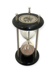Minuteur à sable artisanal haut de gamme au design élégant en forme de sablier, en laiton, décoratif, vintage, nautique, outil de gestion du temps pour la maison et le bureau - Product Image 2