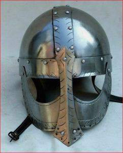 Casque nasal viking, armure médiévale, casque en acier, costume - Product Image 6