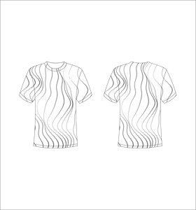 Camiseta de Manga Corta con Estampado Geométrico para Hombre, Cuello Redondo, Corte Regular, Transpirable, Estilo Informal - Product Image 1