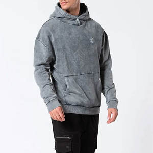 Sweats à capuche personnalisés en coton mélangé délavé à l'acide 2026 – Collection Hiver – Prix Abordable – Chauds et confortables - Product Image 2