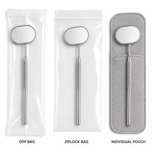 Stainless Steel Dental Mouth <b>Mirror</b> With Textured Handle For Oral Examination - Product Image 6