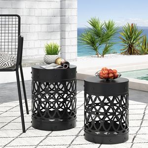Tavolino da Esterno in Metallo S/2 per Uso Esterno - Product Image 1