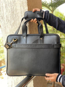 New Real Handmade Genuine Crunch Leather Brief <b>Laptop</b> Messenger Bag <b>Laptop</b> Case File Holder Office Use Bag <b>Laptop</b> Shoulder Bags - Product Image 2