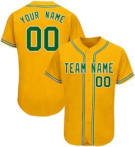 Vente en gros d'usine, maillot de baseball pour adultes, uniforme personnalisé, impression 3D, broderie, manches courtes, chemises de baseball pour hommes, respirantes - Product Image 3