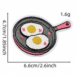 Parche bordado personalizado al por mayor con reverso termoadhesivo para chaquetas, gorras, bolsos, camisas y prendas de vestir, de fábrica. - Product Image 4