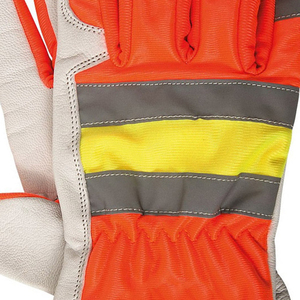 Gants de travail en cuir véritable haute visibilité pour hommes, de qualité supérieure, robustes, respirants, pour mécaniciens, meilleur prix OEM - Product Image 6