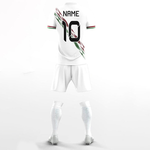 High Quality Custom Football Soccer Jerseys Full Sublimation Printing Training Uniform Set Club Logo Team <b>Name</b> Kids Adults Green - Product Image 2