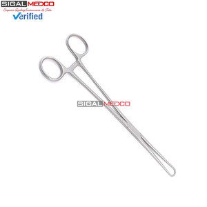 เครื่องมือผ่าตัดทางนรีเวช วัสดุสแตนเลส คีมจับสองง่าม รุ่น Schroeder สำหรับคีมจับขนาด 9.5 นิ้ว แบบใช้มือ - Product Image 2