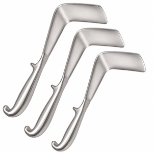 Ensemble de 3 rétracteurs vaginaux Doyen, tailles S, M, L, instruments chirurgicaux gynécologiques, acier inoxydable de qualité allemande, certifié CE - Product Image 3