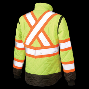 Sudadera con Capucha Reflectante de Alta Visibilidad para Hombre, Ropa de Trabajo Tejida para Construcción y Obras Viales - Product Image 4
