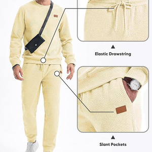 Suéter de Punto Jacquard de Dos Piezas para Hombre, Calidad Premium, Transpirable, Elegante, Cómodo, Estilo Invernal de Moda - Product Image 2