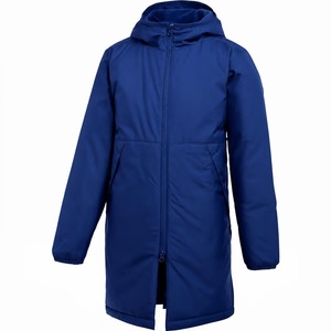 Parka Larga Negra con Capucha para Hombre, Chaqueta Casual de Invierno con Cierre de Cremallera - Product Image 3