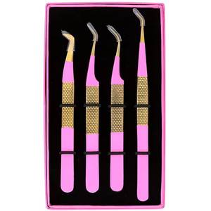แหนบต่อขนตา Morje Surgical สีชมพูเคลือบทอง ทำจากสแตนเลสสตีล ปลายแหลมละเอียด เรียบเนียน ขนาด 10 มม. สำหรับต่อขนตา - Product Image 6