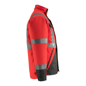 Chaqueta de Seguridad de Microfibra Impermeable y Transpirable de Alta Visibilidad para Trabajo de Construcción, Mangas Largas, Certificación CE, Suministro de Fábrica - Product Image 3
